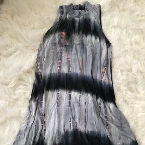 Mock neck t-shirt dress